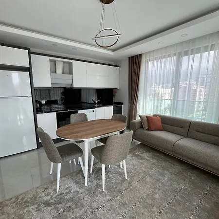 New 60m2 Luxury Sunset Aqua Mahmutlar, Alanya, 50m Sea, Large Pool, Gym, Private No A Tourist Facility, First Sea Line Alanya